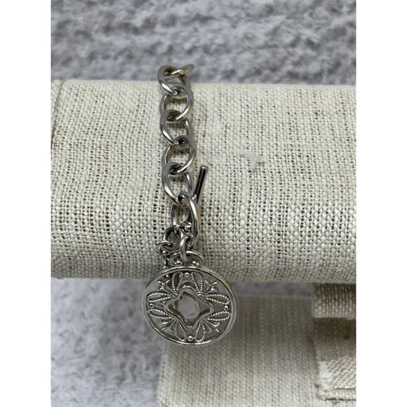 Monica Rich Kosann Sterling Silver Oval Link Toggle Bracelet #63567 - Picture 1 of 7
